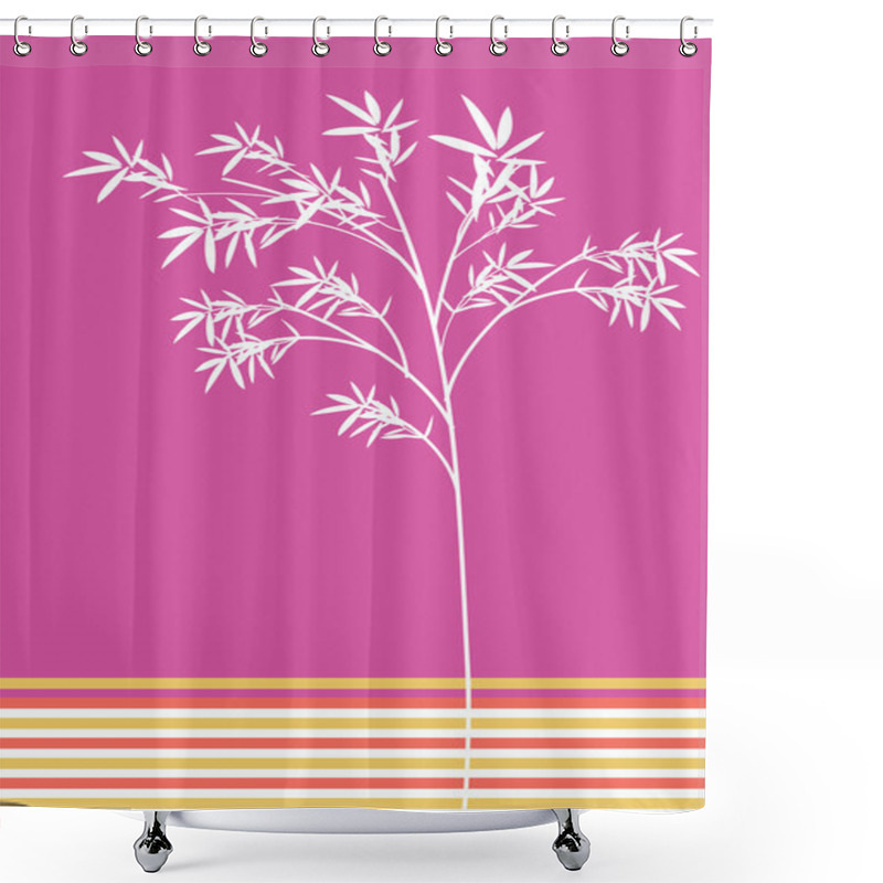 Personality  Bamboo Icon Shower Curtains