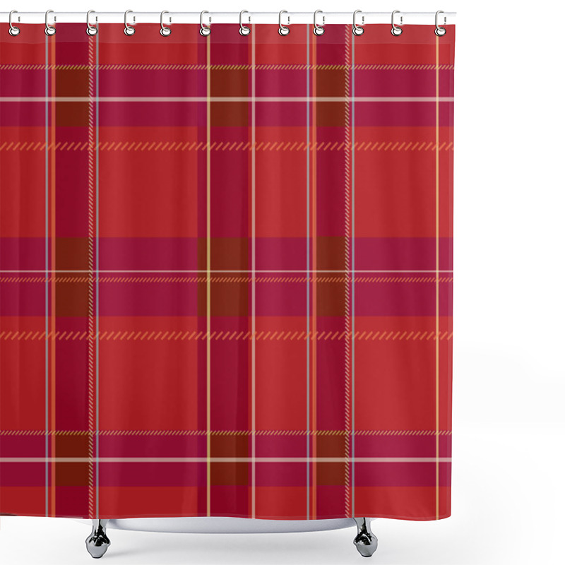 Personality  Plaid Pattern Illustration Shower Curtains