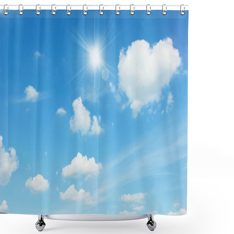 Personality  Clear Sky Shower Curtains