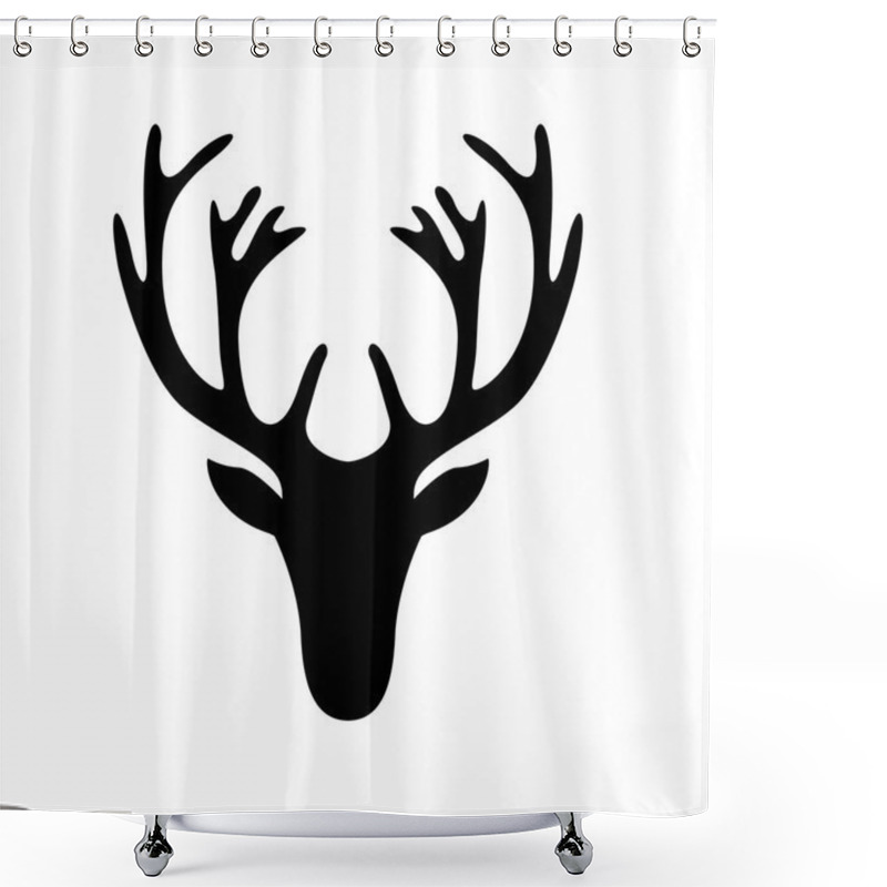 Personality  Antler Shower Curtains