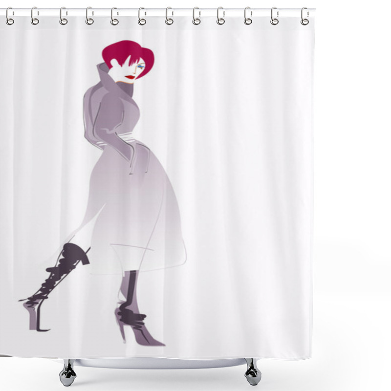 Personality  Fashion Woman Shower Curtains