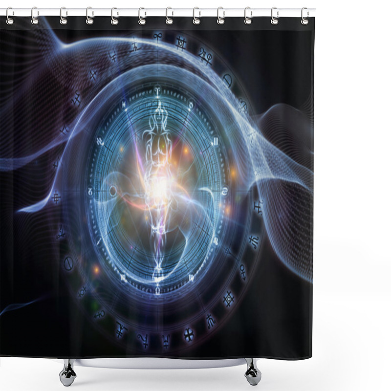 Personality  Conceptual Sacred Geometry Shower Curtains