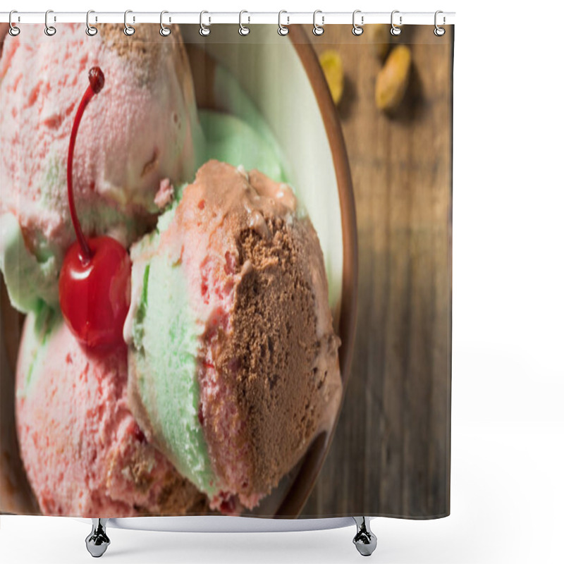 Personality  Sweet Spumoni Ice Cream Shower Curtains