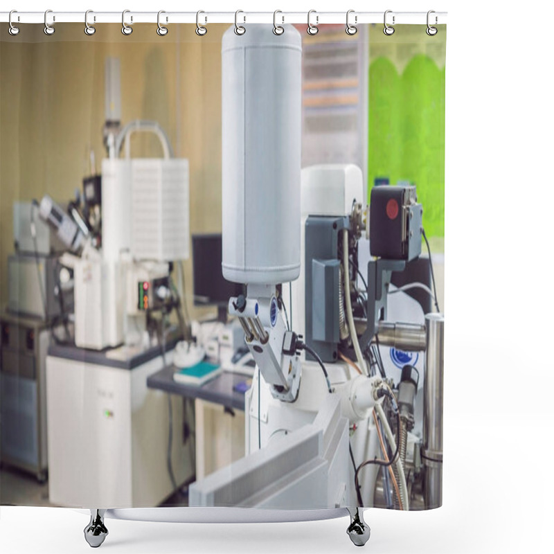 Personality  Scientific Laboratory With A Couple Of Electron Microscopes. Shower Curtains