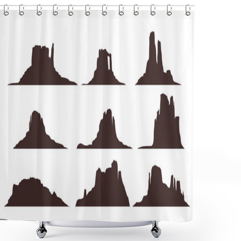 Personality  Desert Moountains Set Shower Curtains