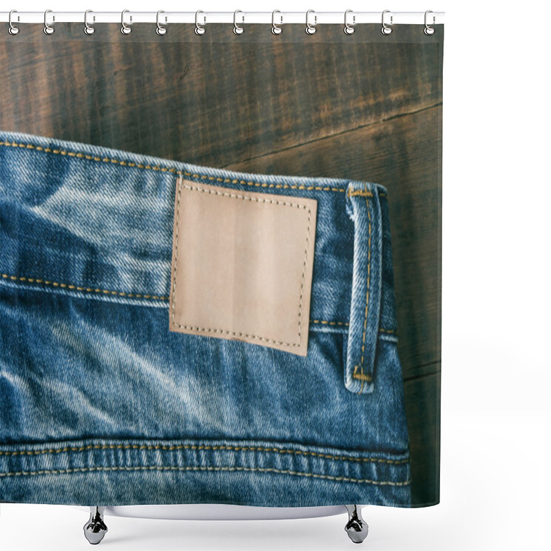 Personality  Pair Of Blue Jeans Shower Curtains