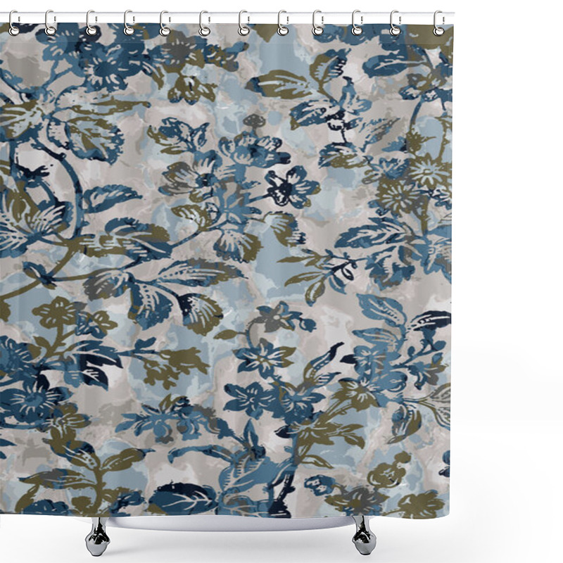 Personality  Carpet And Fabric Print Design With Grunge And Distressed Texture Repeat Pattern  Shower Curtains