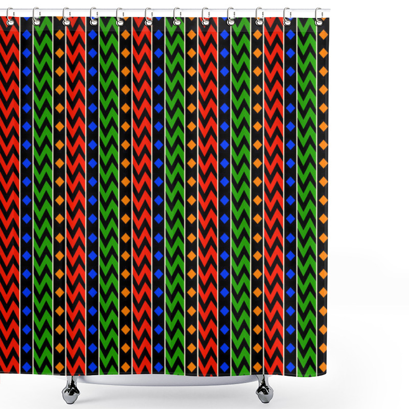 Personality  African Stripes Pattern Shower Curtains