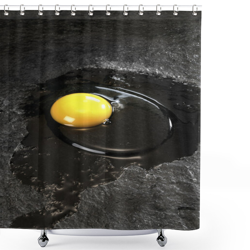 Personality  Sunnyside Up Egg Shower Curtains