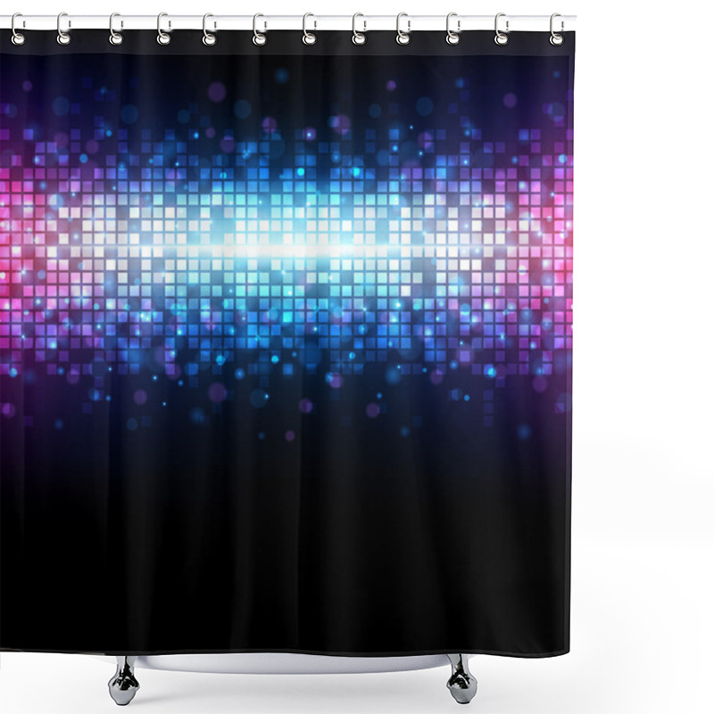 Personality  Abstract Light Mosaic Vector Background Shower Curtains