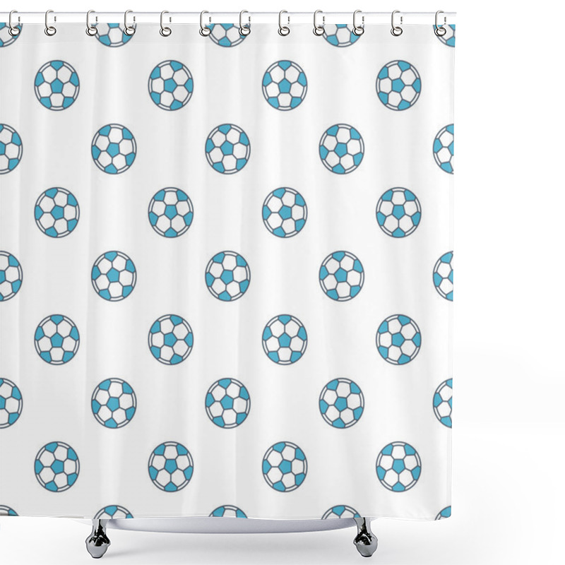 Personality  Football Or Soccer Pattern Shower Curtains