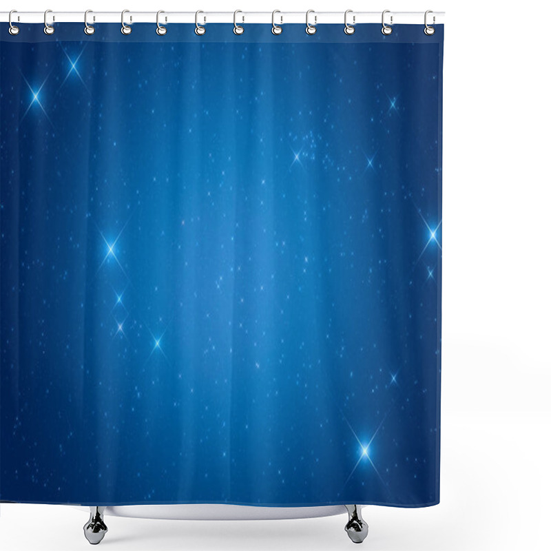 Personality  Bright Stars Shining In Night Sky, Space Concept  Shower Curtains