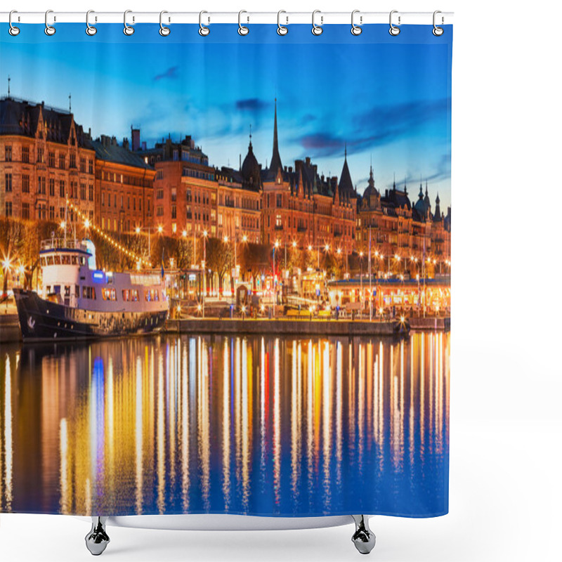 Personality  Evening Scenery Of Stockholm, Sweden Shower Curtains