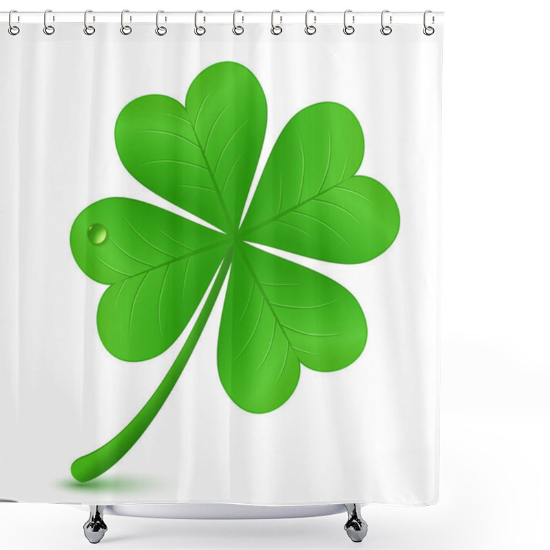 Personality  Four Leaf Clover. St. Patrick's Day Symbol Shower Curtains