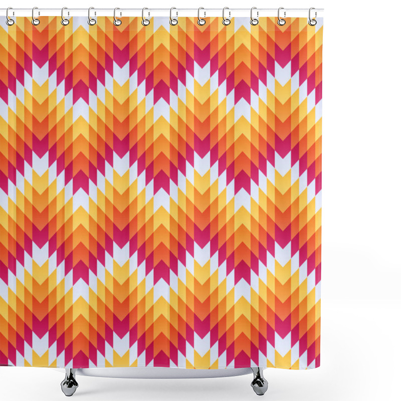 Personality  Aztec Seamless Pattern. Vector Shower Curtains