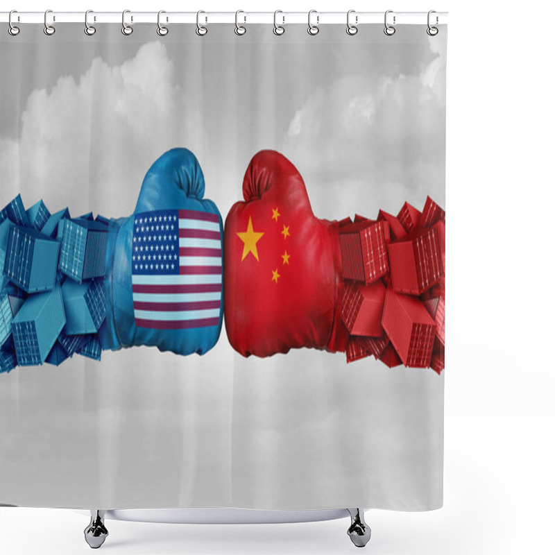 Personality  China USA Trade Challenge Shower Curtains