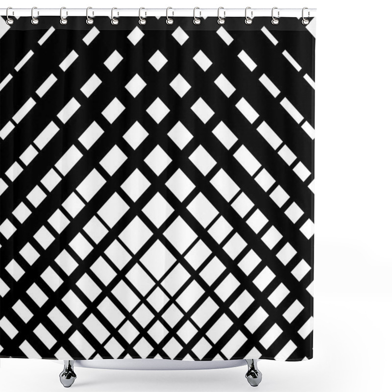 Personality  Random Grid, Mesh Pattern  Shower Curtains