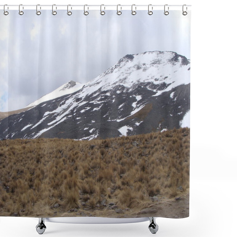 Personality  Volcano Crater Shower Curtains