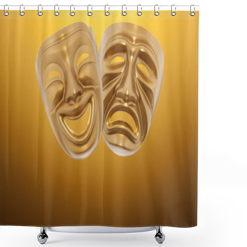 Personality  Theatrical Mask Shower Curtains