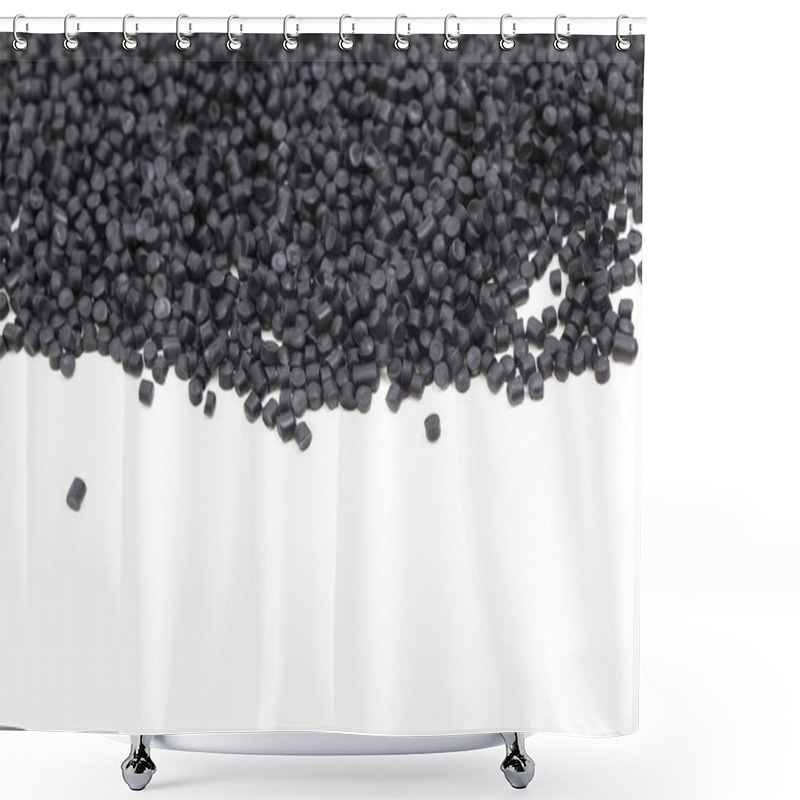 Personality  Black Polymer Resins Shower Curtains