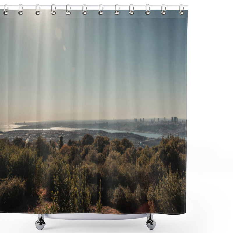 Personality  View Of Istanbul On Banks Of Bosphorus Strait  Shower Curtains