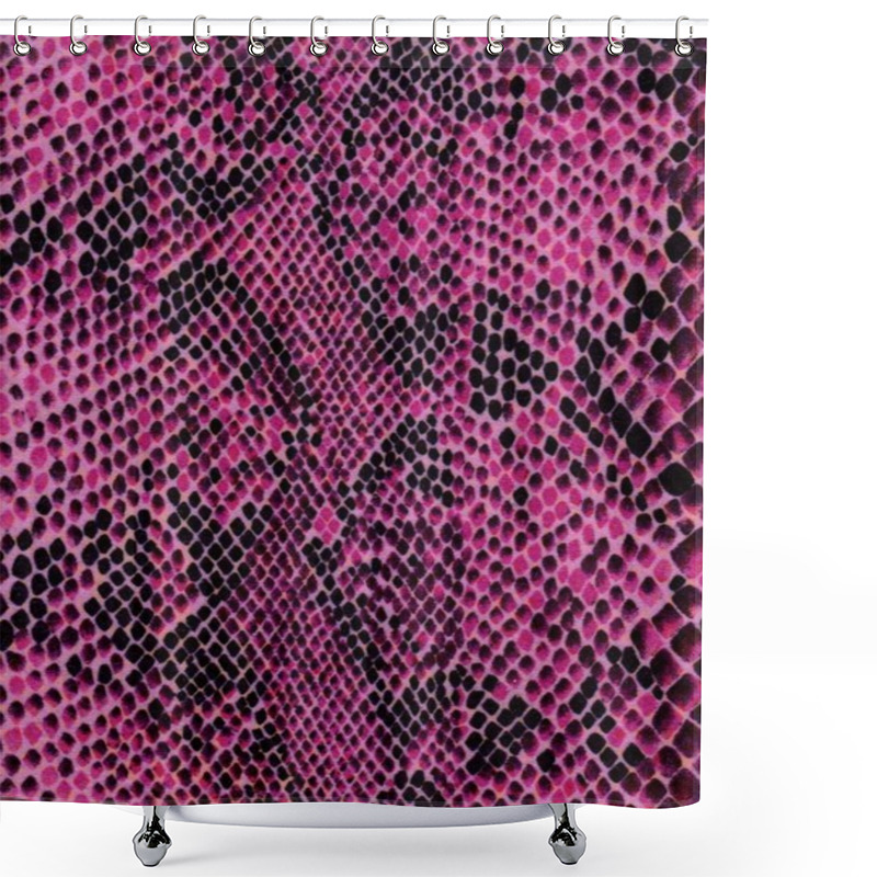 Personality  Violet Snake Skin Texture Shower Curtains