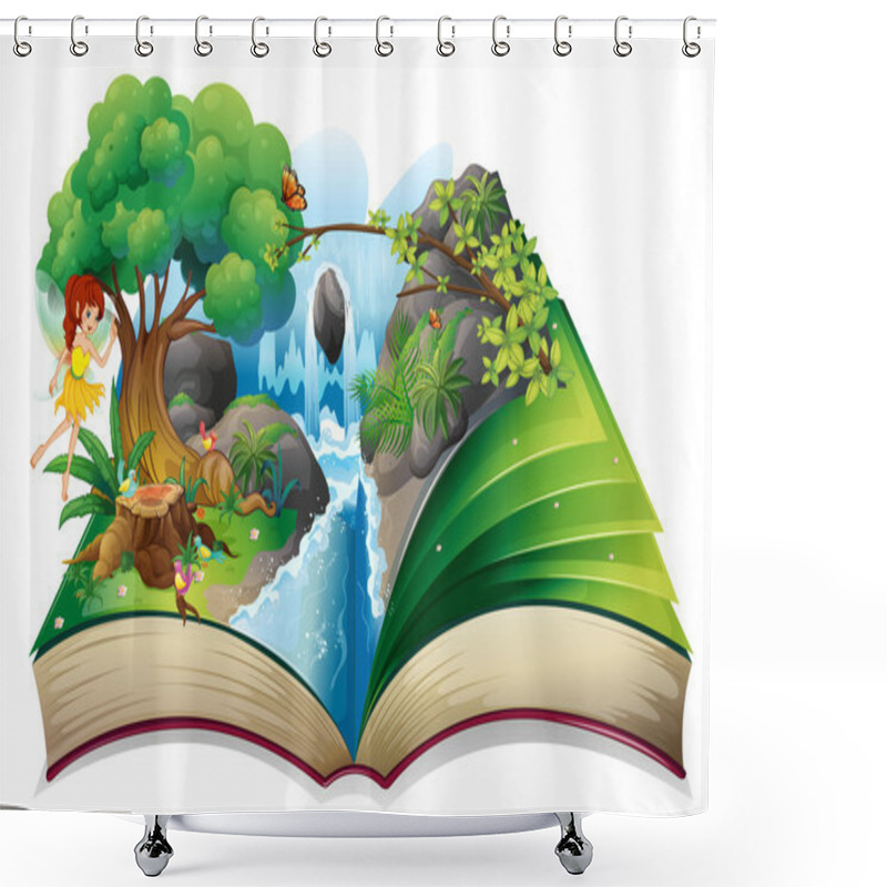 Personality  An Enchanted Book Shower Curtains