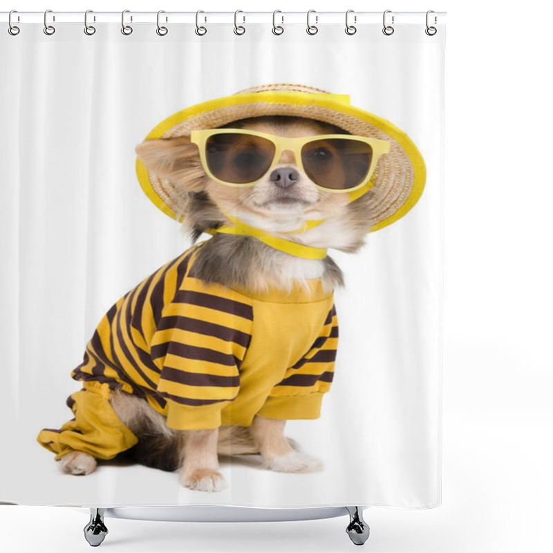 Personality  Summer Chihuahua Shower Curtains