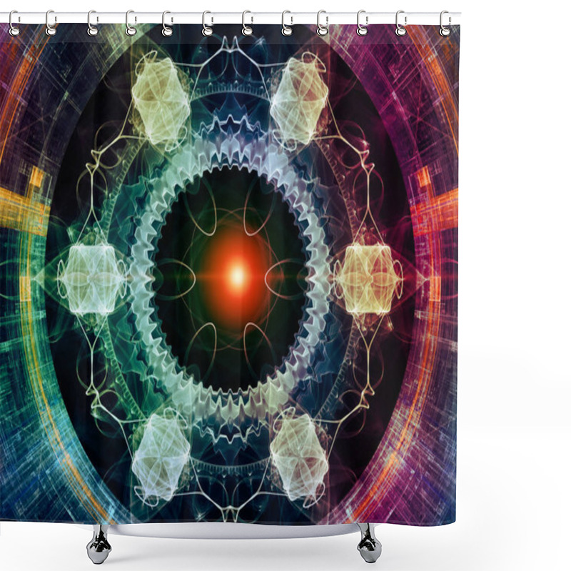 Personality  Digital Paradigms Of The Virtual Space Shower Curtains