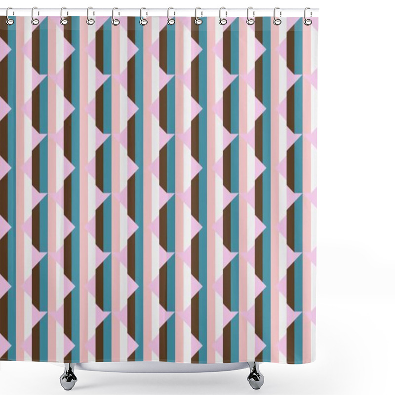 Personality  Seamless Abstract Background With Geometric Elements Shower Curtains