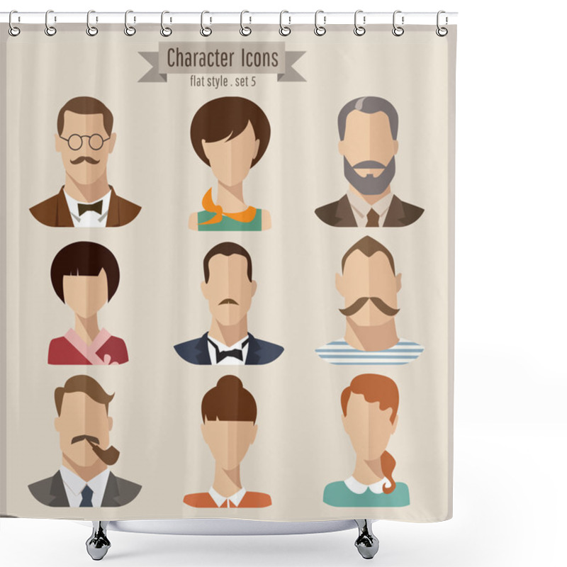 Personality  People Characters Shower Curtains