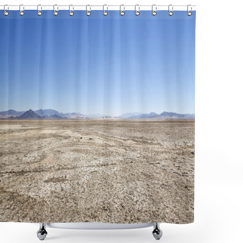 Personality  Zzyzx Dry Lake Shower Curtains