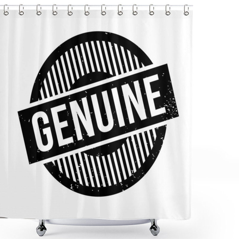 Personality  Genuine Rubber Stamp Shower Curtains