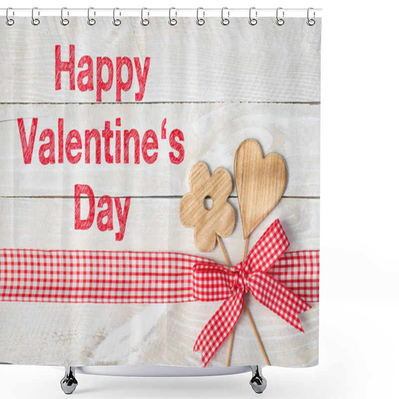 Personality  Valentines Day Background, Copy Space Shower Curtains