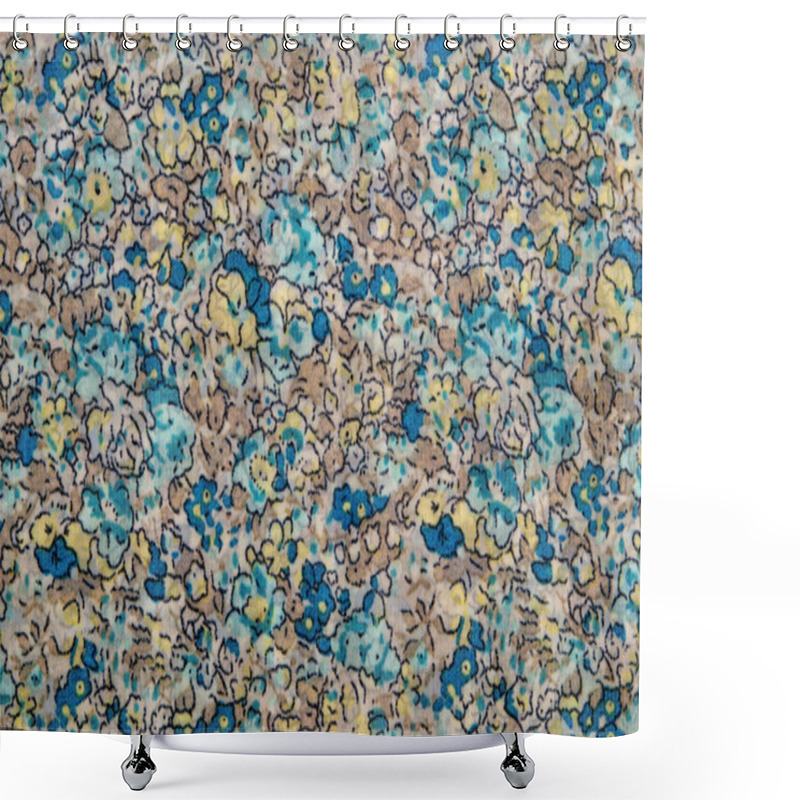 Personality  Texture Of Silk Fabric With A Pattern Shower Curtains