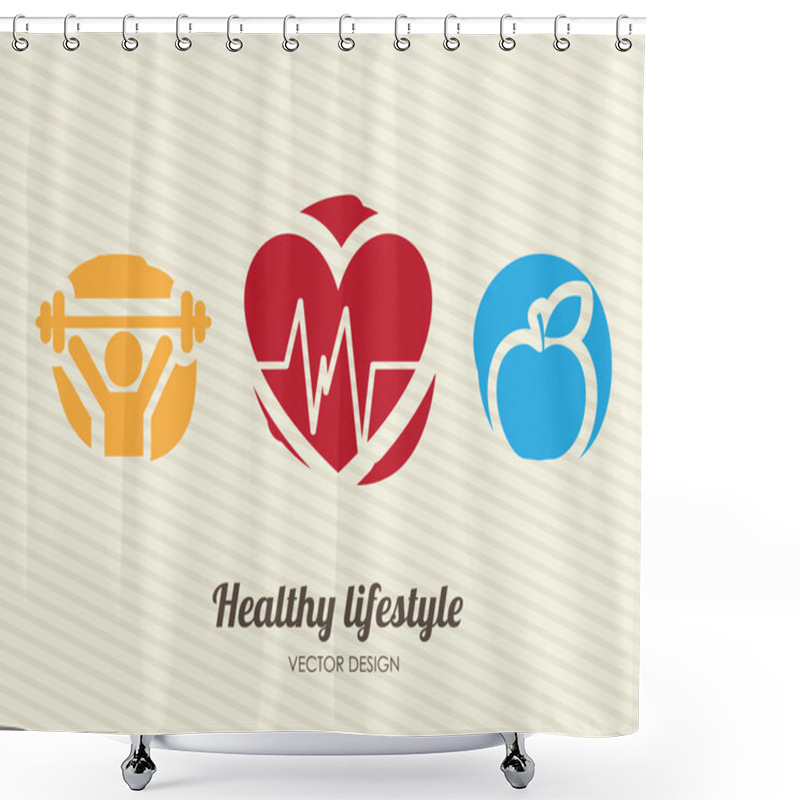 Personality  Healthy Lifestyle Shower Curtains