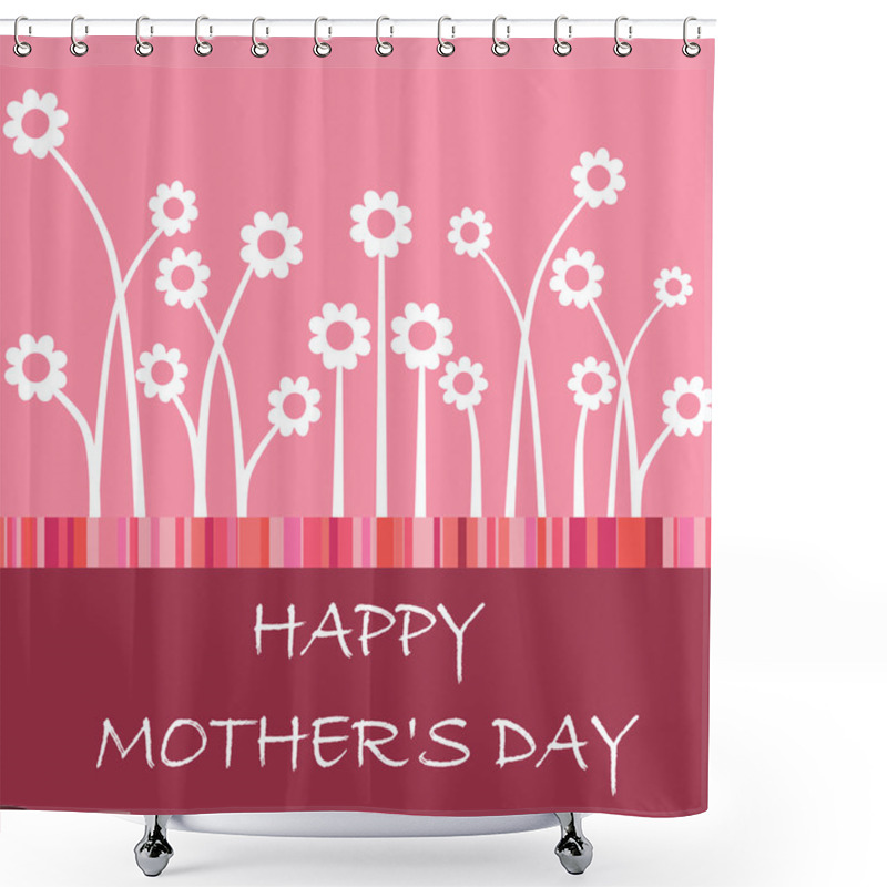 Personality  Happy Mother's Day Card Shower Curtains