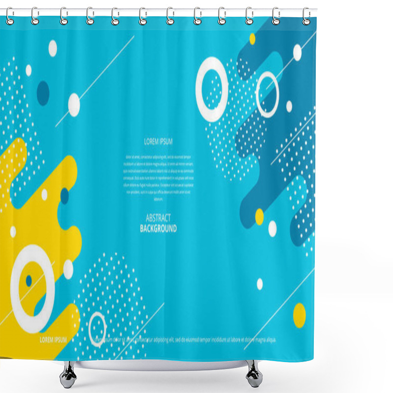 Personality  Abstract Shapes Background For Various Design Purposes Shower Curtains