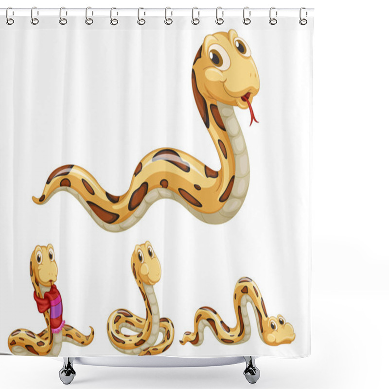 Personality  Snake Series Shower Curtains