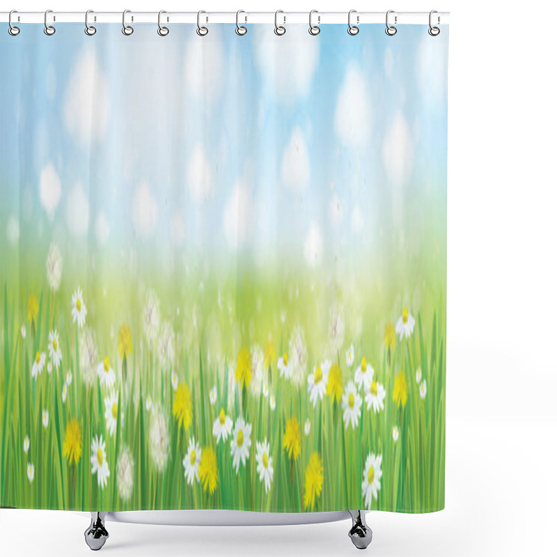 Personality  Nature  Spring Background. Shower Curtains