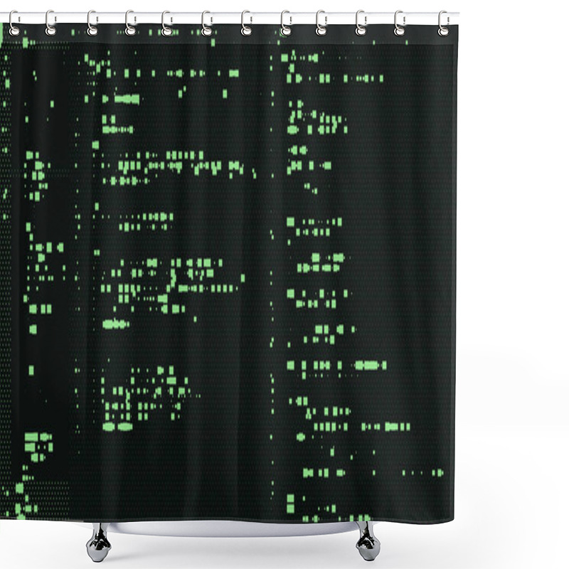 Personality  Programming Console Illustration. Code Terminal Shower Curtains