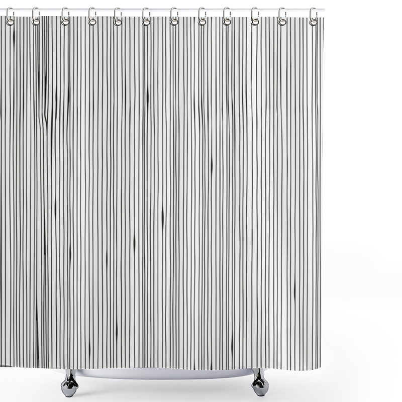 Personality  Black And White Abstract Pattern Shower Curtains