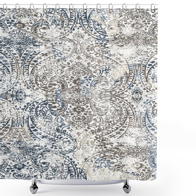 Personality  Carpet And Rugs Textile Design With Grunge And Distressed Texture Repeat Pattern  Shower Curtains