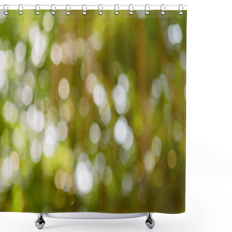 Personality  Bokeh Of Light Through A Tree Shower Curtains