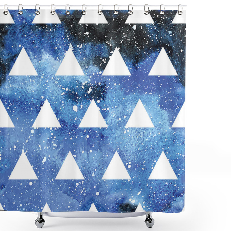 Personality  Galaxy Seamless Pattern. Shower Curtains