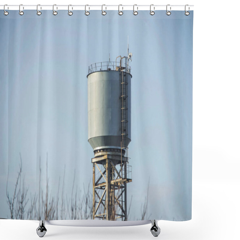 Personality  Water Tower Against The Sky Shower Curtains