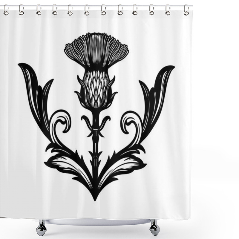 Personality  Thistle Flower -the Symbol Of Scotland. Shower Curtains