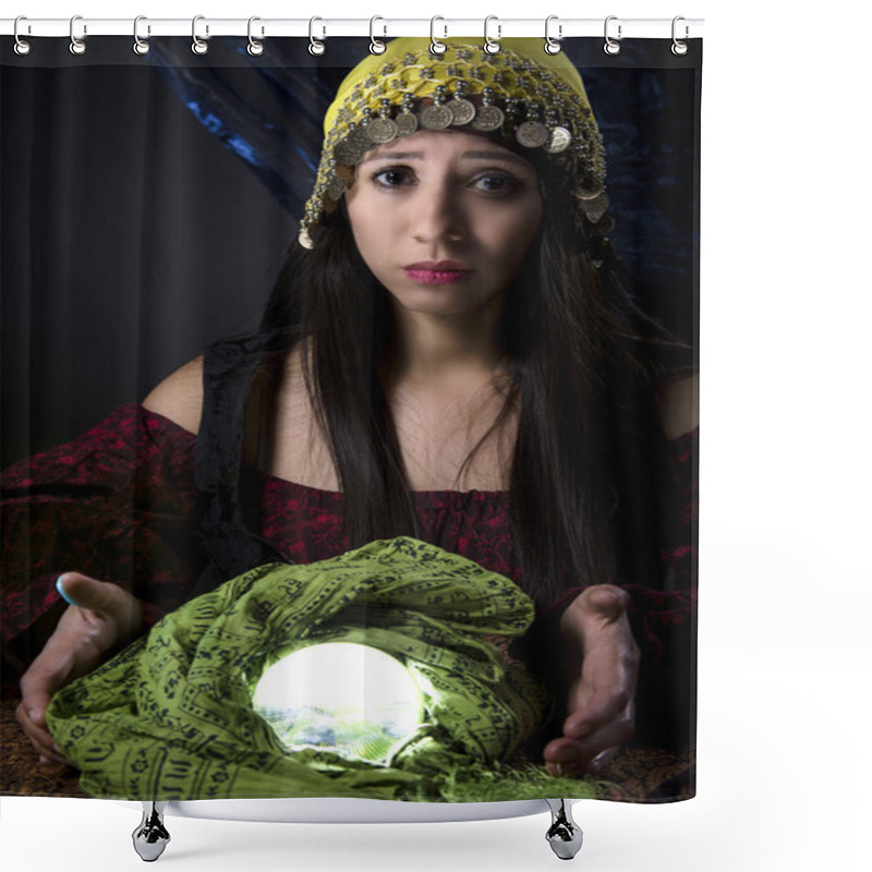 Personality  Female Fortune Teller Shower Curtains