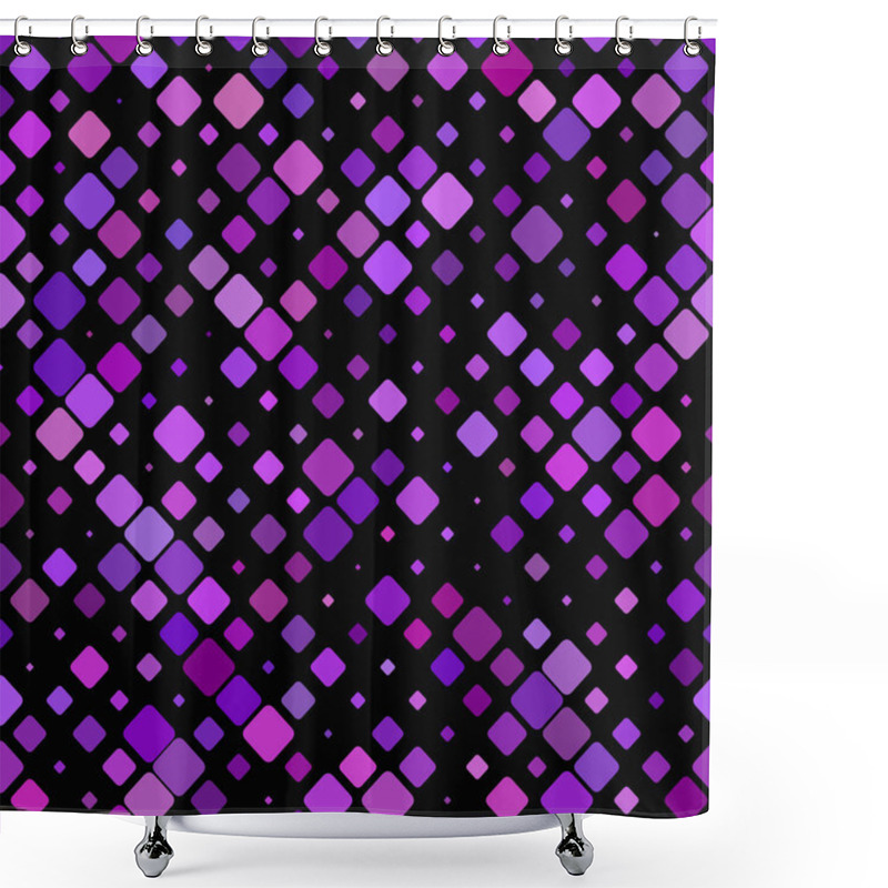 Personality  Abstractal Rounded Square Mosaic Pattern Background - Vector Illustration Shower Curtains