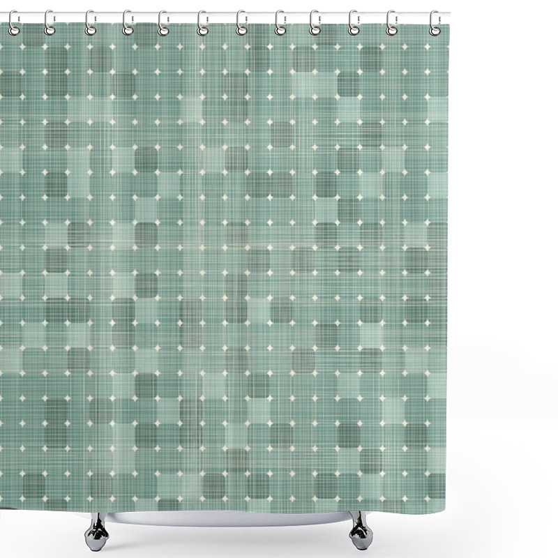 Personality  Seamless Retro Squares Seamless Pattern Shower Curtains